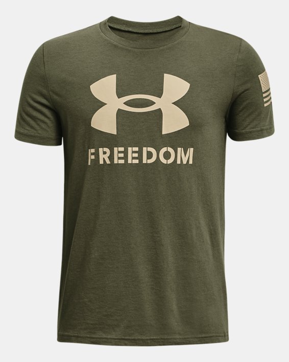 Boys' UA Freedom Logo T-Shirt, Green, pdpMainDesktop image number 0